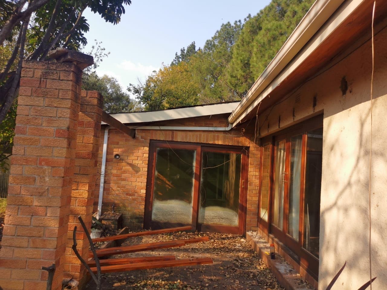 Patio Pergola Build — before